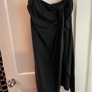 Black Women's Skirt- faux wrap